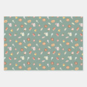 Sweet dreams waterverf desserts patroon inpakpapier vel (Voorkant 2)