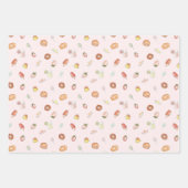 Sweet dreams waterverf desserts patroon inpakpapier vel (Voorkant)