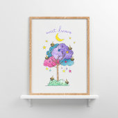 Sweet Dreams Waterverf Slaapvogels Poster