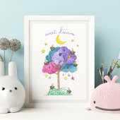 Sweet Dreams Waterverf Slaapvogels Poster