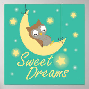 Sweet Dreams wensen design. Poster