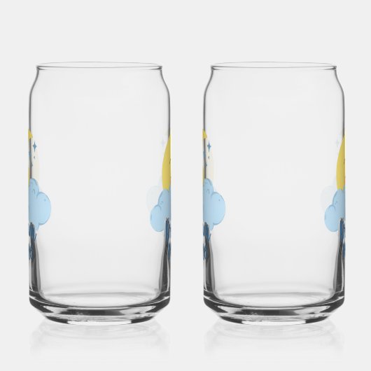 Sweet Dreams with Fluffy Cloud Blikvorm Glas (Links)