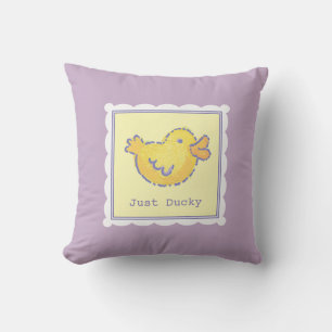 Sweet Dreams Yellow Duck Just Ducky Baby Lavender Kussen