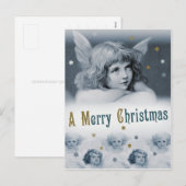 Sweet dreamy child angel CC0783 Kerstmis Feestdagenkaart (Voorkant / Achterkant)