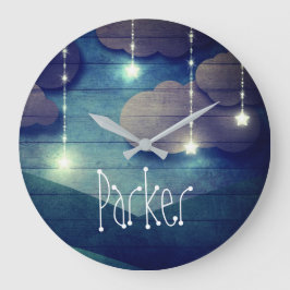 Sweet dromen Night sky die zwevende sterren laat z Grote Klok