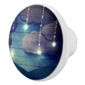 Sweet dromen Night sky glanzend ster roest Keramische Knop (Rechts)