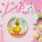 Sweet Duck Birthday Bord – Persoonlijke naam (Feest)