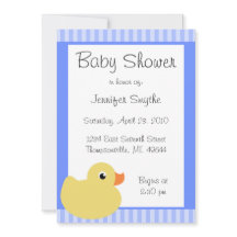 Sweet Ducky Blue Baby Shower-uitvindingen