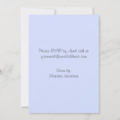 Sweet Ducky Blue Baby Shower-uitvindingen Kaart (Achterkant)