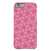 Sweet Dusty Pink Pattern iPhone Case (Achterkant)