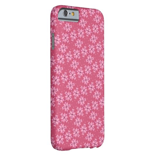 Sweet Dusty Pink Pattern iPhone Case (Achterkant/Rechts)