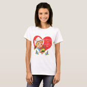 Sweet Dutch Girl  Tulips Meisje & Heart T-shirt (Voorkant volledig)