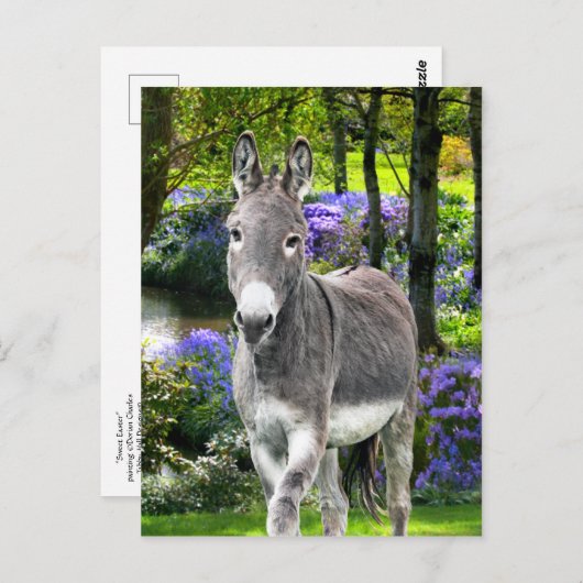 "Sweet Easter" Briefkaart (Voorkant / Achterkant)