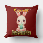 Sweet Easter Bunny – Cute Chocolate - almofada Kussen (Voorkant)
