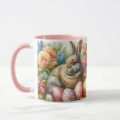 Sweet Easter Bunny Rabbit Coffee Mok (Links)