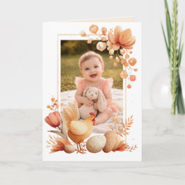 Sweet Easter Photo Card for Grandma and Grandpa Kaart
