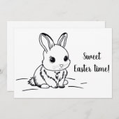 Sweet Easter time Feestdagenkaart (Voorkant / Achterkant)