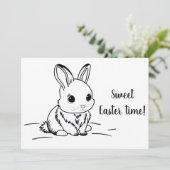 Sweet Easter time Feestdagenkaart (Staand voorkant)