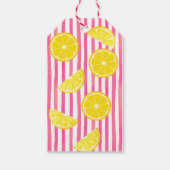 Sweet een roze limonade verjaardagsfeestje cadeaulabel (Achterkant)