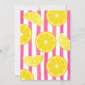 Sweet een roze limonade verjaardagsfeestje kaart (Achterkant)