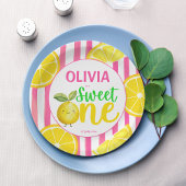 Sweet een roze limonade verjaardagsfeestje papieren bordje