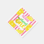 Sweet een roze limonade verjaardagsfeestje servet (Hoek)