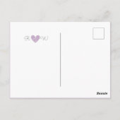 Sweet eenvoud bruiloft foto dank u Briefkaart (Achterkant)