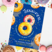Sweet Eight | 8e Donut Kleurrijke Sprinkles Blauw Kaart
