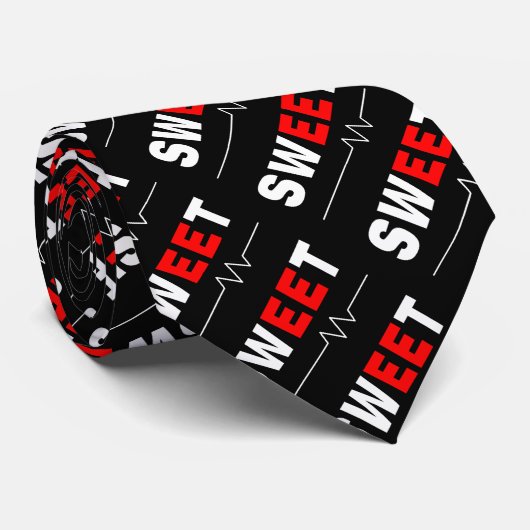 Sweet Electrical Engineer zwart Stropdas (Opgerold)