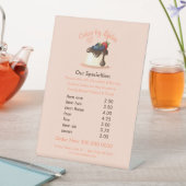 Sweet & Elegant Aangepast Dessert Menu Reclamebord Met Voetstuk (Insitu)