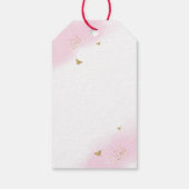 Sweet Elegant Arch Ballerina Baby shower Dank u Cadeaulabel (Achterkant)