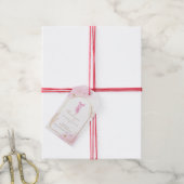 Sweet Elegant Arch Ballerina Baby shower Dank u Cadeaulabel (Met Touw)