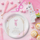Sweet Elegant Arch Ballerina Welkom Baby shower Papieren Bordje (Feest)
