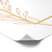 Sweet Elegant Arch Ballerina Welkom Baby shower Poster (Hoek)