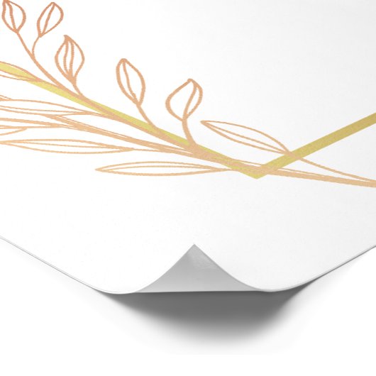 Sweet Elegant Arch Ballerina Welkom Baby shower Poster (Hoek)