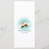 Sweet Elegant Meant to be Cute Wedding Dinner Menu (Achterkant)