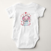Sweet Elephant Baby Bodysuit (Achterkant)