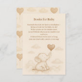 Sweet Elephant Baby shower Enclosure Kaart (Voorkant / Achterkant)