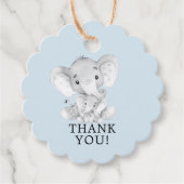 Sweet Elephant Baby shower Favor Gift Label (Voorkant)