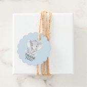 Sweet Elephant Baby shower Favor Gift Label (In situ)
