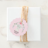 Sweet Elephant Baby shower Favor Gift Label (In situ)