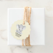 Sweet Elephant Baby shower Favor Gift Label (In situ)