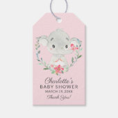Sweet Elephant Baby shower Favor Gift Label Cadeaulabel (Voorkant)