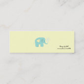 Sweet Elephant Bedankt Mini Visitekaartje (Achterkant)