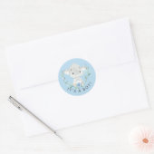 Sweet Elephant Het is een Boy Favor Sticker (Envelop)