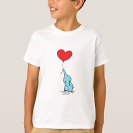 Sweet Elephant Love Kinder T-shirt