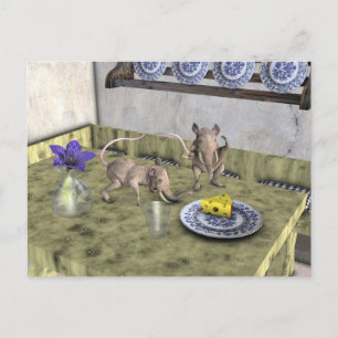Sweet Elephant Mice Briefkaart