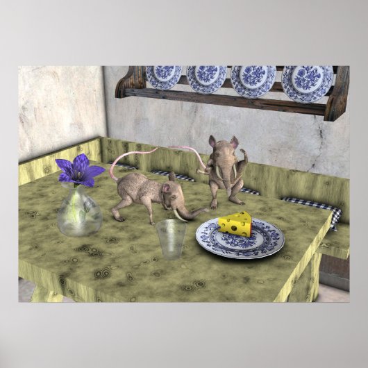 Sweet Elephant Mice Poster (Voorkant)