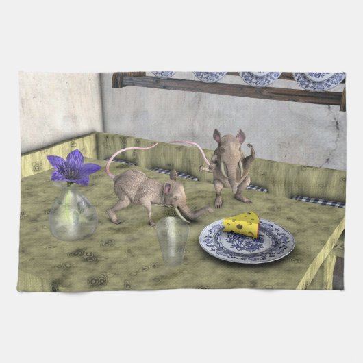 Sweet Elephant Mice Theedoek (Horizontaal)