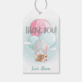 Sweet Elephant Neutral Baby shower Bedankt Cadeaulabel (Voorkant)